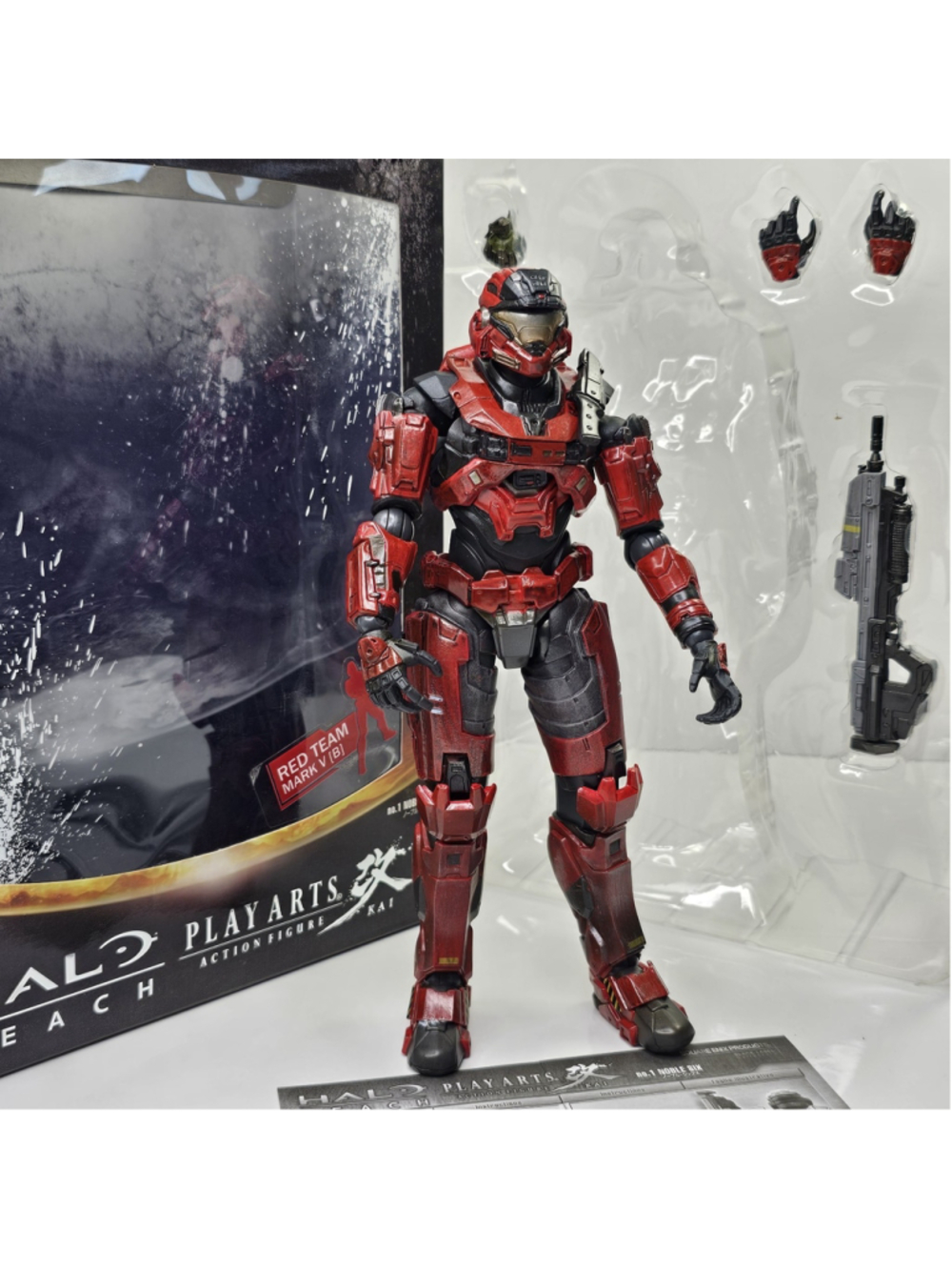 Halo Reach Play Arts Kai no. 1 Nobel Six Red Team V[B] Action Figure Rare
